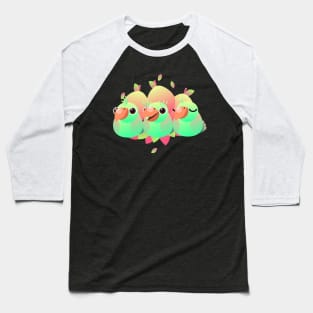 Green Mango parrot family Baseball T-Shirt